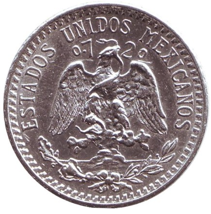 Монета 20 сентаво. 1930 год, Мексика. Монета 20 сентаво. 1930 год, Мексика.