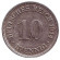Монета 10 пфеннигов. 1914 год (F), Германская империя. Монета 10 пфеннигов. 1914 год (F), Германская империя.