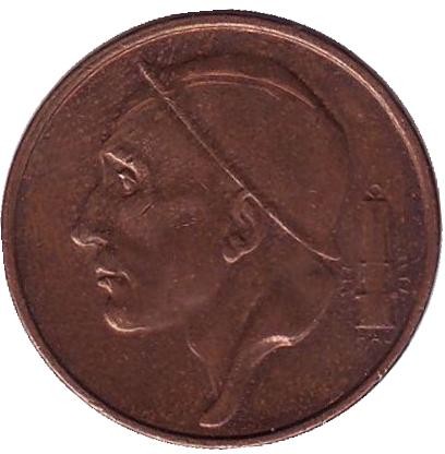 Монета 50 сантимов. 1992 год, Бельгия. (Belgie)