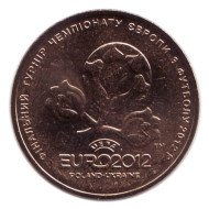 Монета 1 гривна 2012 год, Украина. Чемпионат Европы по футболу 2012 года (Польша-Украина). Монета 1 гривна 2012 год, Украина. Чемпионат Европы по футболу 2012 года (Польша-Украина).