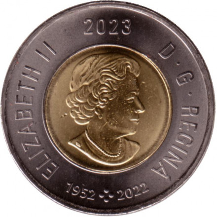 Монета 2 доллара. 2023 год, Канада. День коренных жителей Канады. Монета 2 доллара. 2023 год, Канада. День коренных жителей Канады.