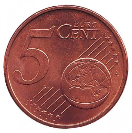 Монета 5 центов. 2006 год, Португалия. Монета 5 центов. 2006 год, Португалия.
