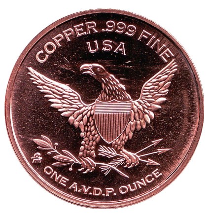 Стрелец. "Знаки зодиака." Монетовидный жетон. Унция меди 999. США.  Стрелец. "Знаки зодиака." Монетовидный жетон. Унция меди 999. США.