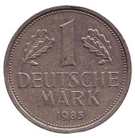 Монета 1 марка. 1985 год (G), ФРГ. Монета 1 марка. 1985 год (G), ФРГ.