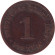 Монета 1 пфенниг. 1896 год (А), Германская империя.
