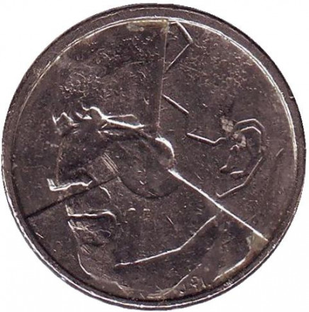 Монета 50 франков. 1992 год, Бельгия. (Belgie)