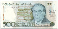 100 лет со дня рождения Эйтора Вилла-Лобоса. Банкнота 500 крузадо. 1986-1988 гг., Бразилия. Тип 3.