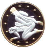 6 эросов (Sex euros). Сувенирный жетон. (Вар. 20) 6 эросов (Sex euros). Сувенирный жетон. (Вар. 20)