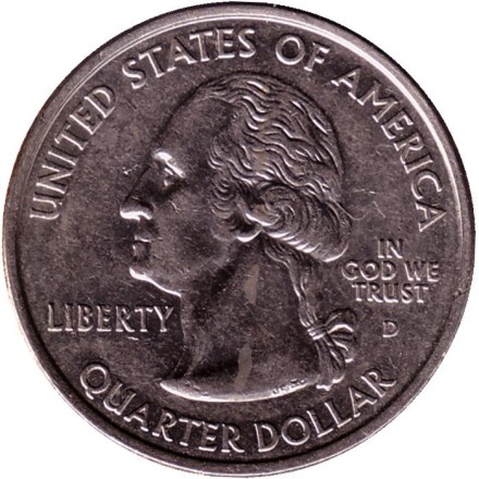 Монета 25 центов (D). 2004 год, США. Флорида. Штат № 27. Монета 25 центов (D). 2004 год, США. Флорида. Штат № 27.