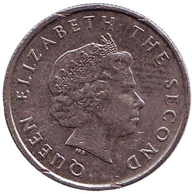 Монета 10 центов. 2002 год, Восточно-Карибские государства. Парусник. Монета 10 центов. 2002 год, Восточно-Карибские государства. Парусник.