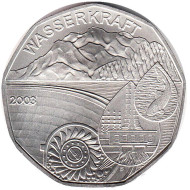 Монета 5 евро. 2003 год, Австрия. Гидроэнергетика. Монета 5 евро. 2003 год, Австрия. Гидроэнергетика.