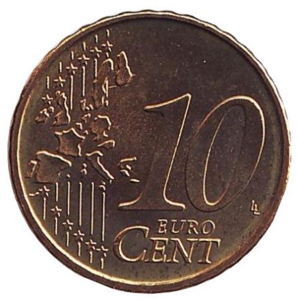 Монета 10 центов. 2006 год, Португалия. Монета 10 центов. 2006 год, Португалия.