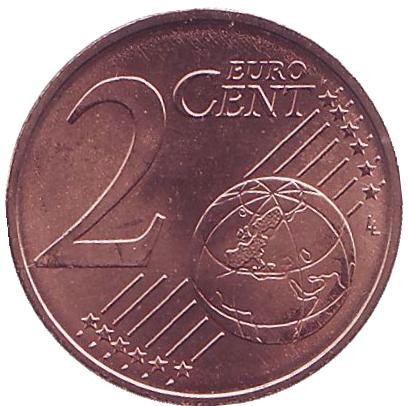 Монета 2 цента. 2017 год, Австрия. Монета 2 цента. 2017 год, Австрия.