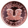 Близнецы. "Знаки зодиака." Монетовидный жетон. Унция меди 999. США. 
