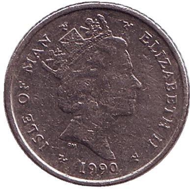 Монета 5 пенсов. 1990 год (AA), Остров Мэн. (Маленькая). Виндсерфинг. Монета 5 пенсов. 1990 год (AA), Остров Мэн. (Маленькая). Виндсерфинг.