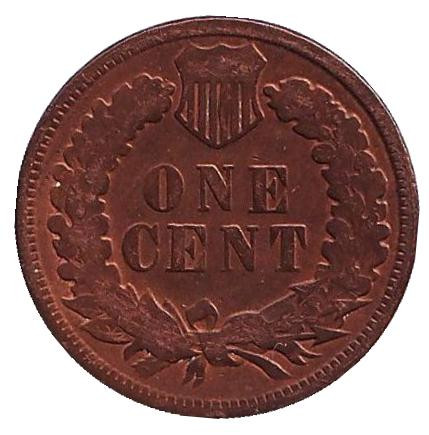 Монета 1 цент. 1883 год, США. Индеец.