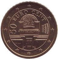Монета 50 центов. 2008 год, Австрия. Монета 50 центов. 2008 год, Австрия.