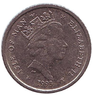 Монета 5 пенсов. 1993 год, Остров Мэн. Виндсерфинг. Монета 5 пенсов. 1993 год, Остров Мэн. Виндсерфинг.