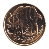 Горная антилопа. 10 центов, 2004 год, Эфиопия. Горная антилопа. 10 центов, 2004 год, Эфиопия.