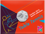 Монета 50 пенсов. 2011 год, Великобритания. Настольный теннис. XIV паралимпийские игры 2012 года в Лондоне. В блистере. Монета 50 пенсов. 2011 год, Великобритания. Настольный теннис. XIV паралимпийские игры 2012 года в Лондоне. В блистере.