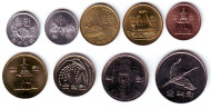 Набор монет Южной Кореи (9 шт.). 1969-2009 гг., Южная Корея.