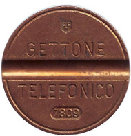 Телефонный жетон. 7809. Италия. 1978 год. (Отметка: ESM)