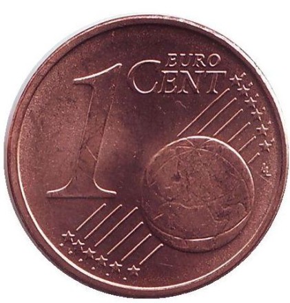 Монета 1 цент. 2018 год, Эстония.