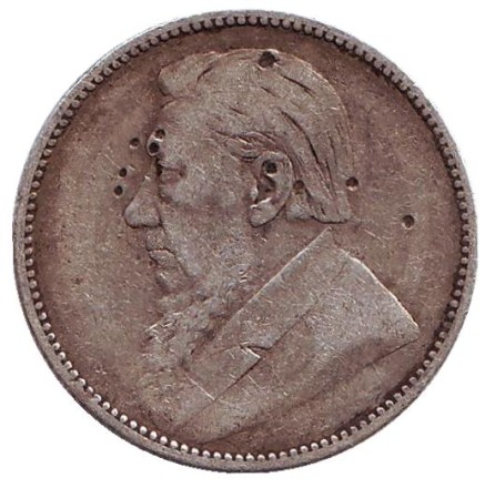 Монета 1 шиллинг. 1894 год, ЮАР. Монета 1 шиллинг. 1894 год, ЮАР.