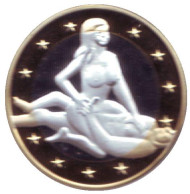 6 эросов (Sex euros). Сувенирный жетон. (Вар. 21)