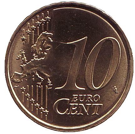 Монета 10 центов. 2011 год, Финляндия.