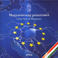 Набор монет Венгрии (8 шт.). 2004 год, Венгрия. В буклете BU.