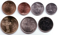 Набор монет Словакии (7 шт.), 1993 - 2007 гг., Словакия. Набор монет Словакии (7 шт.), 1993 - 2007 гг., Словакия.