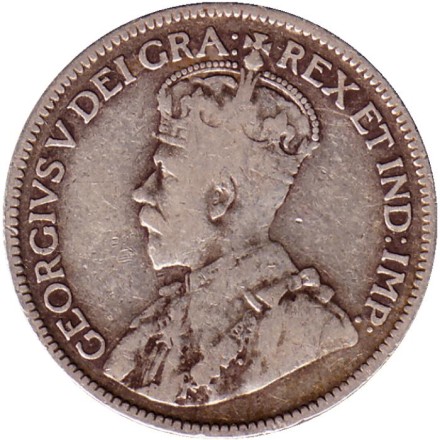 Монета 9 пиастров. 1921 год, Кипр.