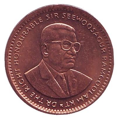 Монета 1 цент. 1987 год, Маврикий. Монета 1 цент. 1987 год, Маврикий.