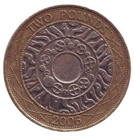 Монета 2 фунта. 2006 год, Великобритания.