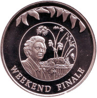 Монета 50 пенсов. 2002 год, Фолклендские острова. Окончание выходных.