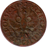 Монета 1 грош. 1927 год, Польша. Монета 1 грош. 1927 год, Польша.