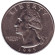 Монета 25 центов. 1995 (P) год, США. Вашингтон. Монета 25 центов. 1995 (P) год, США. Вашингтон.