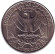 Монета 25 центов. 1995 (P) год, США. Вашингтон. Монета 25 центов. 1995 (P) год, США. Вашингтон.