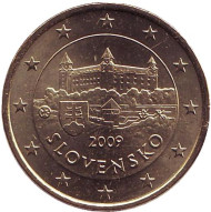 Монета 50 центов, 2009 год, Словакия. Монета 50 центов, 2009 год, Словакия.