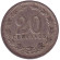 Монета 20 сентаво. 1925 год, Аргентина. Монета 20 сентаво. 1925 год, Аргентина.