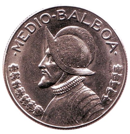 Монета 1/2 бальбоа. 1983 год, Панама. UNC.