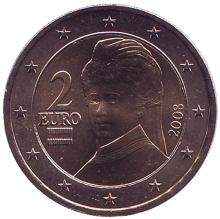 Монета 2 евро. 2008 год, Австрия.