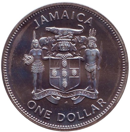 Монета 1 доллар. 1981 год, Ямайка. ФАО. Всемирный день еды. Монета 1 доллар. 1981 год, Ямайка. ФАО. Всемирный день еды.