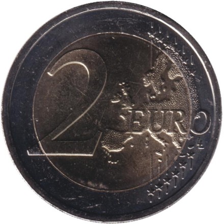 Монета 2 евро. 2025 год, Литва. Оброна страны. Монета 2 евро. 2025 год, Литва. Оброна страны.