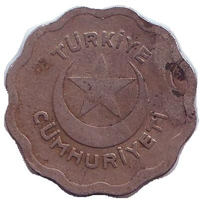 Монета 1 куруш. 1939 год, Турция. Монета 1 куруш. 1939 год, Турция.