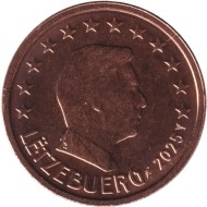 Монета 2 цента. 2025 год, Люксембург. Монета 2 цента. 2025 год, Люксембург.