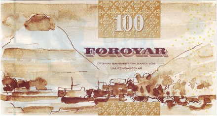 Банкнота 100 крон. 2002 год, Фарерские острова.