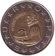 Монета 100 эскудо. 2000 год, Португалия. Педру Нуниш.