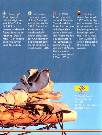 Аландские острова. Набор монет Финляндии (8 шт., с маркой). 2006 год, Финляндия.